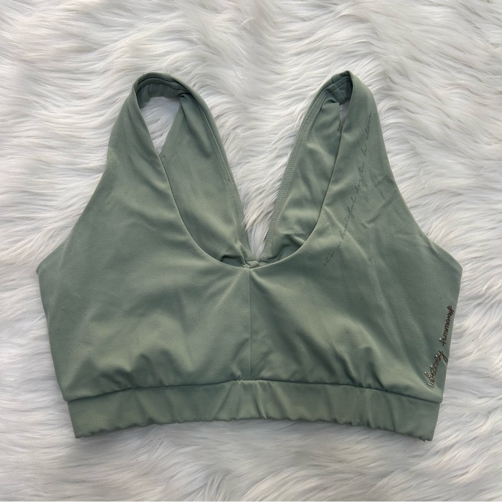 Gymshark x Whitney Simmons sports bra size small sage green